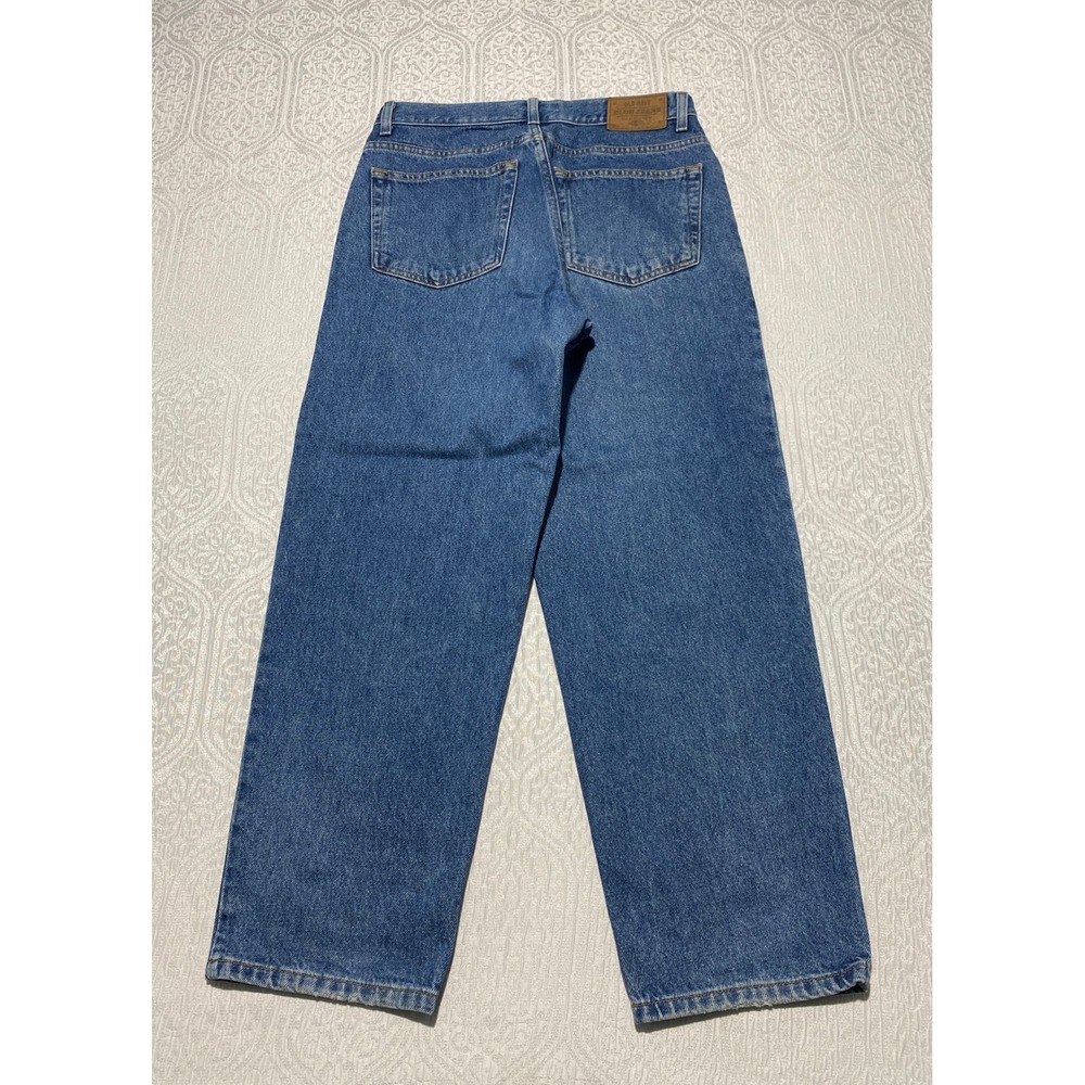 Vintage OLD NAVY Baggy Jeans Blue‎ Denim Mens 32×28 Cotton Made in Mexico - Picture 2 of 8